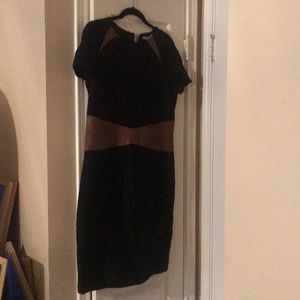 black and brown time-less dress